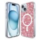 Husa pentru iPhone 15 - Techsuit Sparkly Glitter MagSafe - Pink