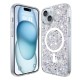 Husa pentru iPhone 15 - Techsuit Sparkly Glitter MagSafe - White