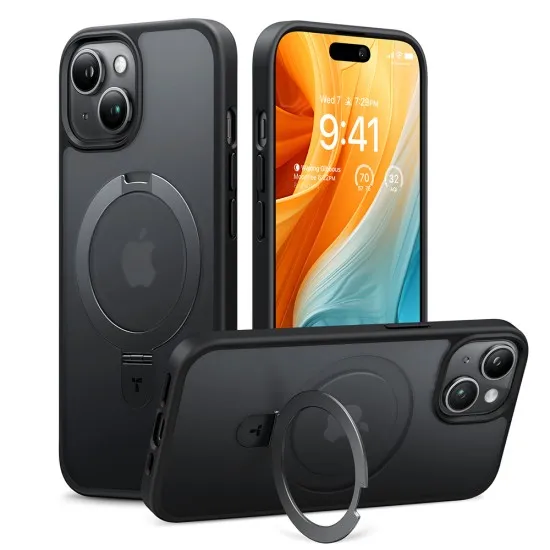 Husa pentru iPhone 15 - Torras Ostand Series - Black