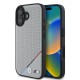 Husa pentru iPhone 16 - BMW Hardcase M Perforated Tricolor Line MagSafe (BMHMP16S23PUPDG) - Grey