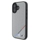 Husa pentru iPhone 16 - BMW Hardcase M Perforated Tricolor Line MagSafe (BMHMP16S23PUPDG) - Grey