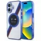Husa pentru iPhone 16 - BMW Hardcase Motorsport IML Circle MagSafe (BMHMP16L23HTPUT) - Transparent