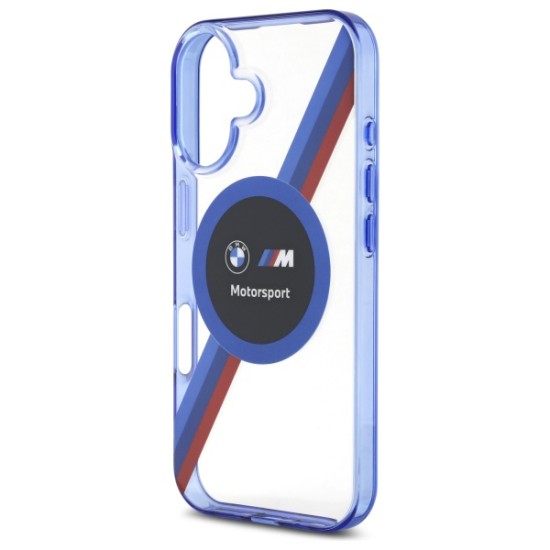 Husa pentru iPhone 16 - BMW Hardcase Motorsport IML Circle MagSafe (BMHMP16L23HTPUT) - Transparent