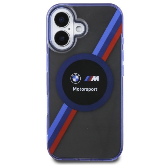 Husa pentru iPhone 16 - BMW Hardcase Motorsport IML Circle MagSafe (BMHMP16S23HTPUK) - Black