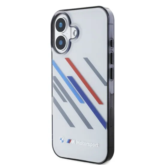 Husa pentru iPhone 16 - BMW Hardcase Motorsport IML Random Stripes (BMHCP16S23HTRAG) - Grey Husa pentru iPhone 16 - BMW Hardcase Motorsport IML Random Stripes (BMHCP16S23HTRAG) - Grey