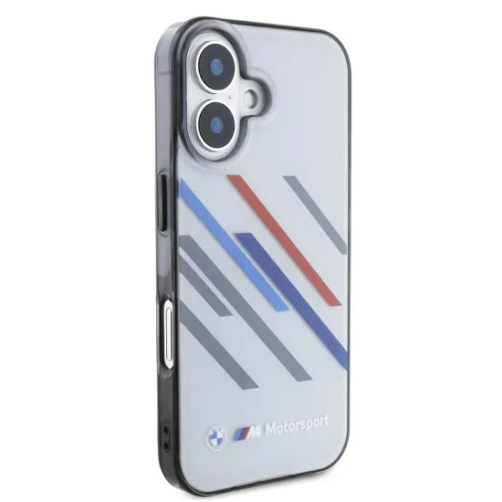 Husa pentru iPhone 16 - BMW Hardcase Motorsport IML Random Stripes (BMHCP16S23HTRAG) - Grey Husa pentru iPhone 16 - BMW Hardcase Motorsport IML Random Stripes (BMHCP16S23HTRAG) - Grey