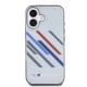 Husa pentru iPhone 16 - BMW Hardcase Motorsport IML Random Stripes (BMHCP16S23HTRAG) - Grey