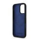 Husa pentru iPhone 16 - BMW Hardcase Silicone Hexagon Blue Line MagSafe (BMHMP16S23SHEB) - Black