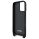 Husa pentru iPhone 16 - BMW Leather M Edition Carbon Stripe & Strap (BMHCP16S23PSCCK) - Black