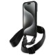 Husa pentru iPhone 16 - BMW Leather M Edition Carbon Stripe & Strap (BMHCP16S23PSCCK) - Black