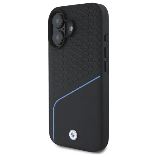 Husa pentru iPhone 16 - BMW Signature Leather MagSafe (BMHMP16S23RDCLK) - Black Husa pentru iPhone 16 - BMW Signature Leather MagSafe (BMHMP16S23RDCLK) - Black