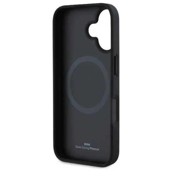 Husa pentru iPhone 16 - BMW Signature Leather MagSafe (BMHMP16S23RDCLK) - Black Husa pentru iPhone 16 - BMW Signature Leather MagSafe (BMHMP16S23RDCLK) - Black