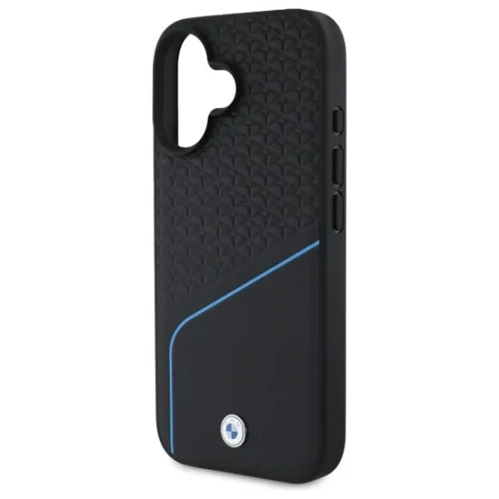 Husa pentru iPhone 16 - BMW Signature Leather MagSafe (BMHMP16S23RDCLK) - Black Husa pentru iPhone 16 - BMW Signature Leather MagSafe (BMHMP16S23RDCLK) - Black