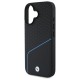 Husa pentru iPhone 16 - BMW Signature Leather MagSafe (BMHMP16S23RDCLK) - Black