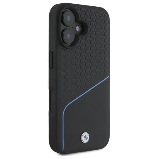 Husa pentru iPhone 16 - BMW Signature Leather MagSafe (BMHMP16S23RDCLK) - Black Husa pentru iPhone 16 - BMW Signature Leather MagSafe (BMHMP16S23RDCLK) - Black