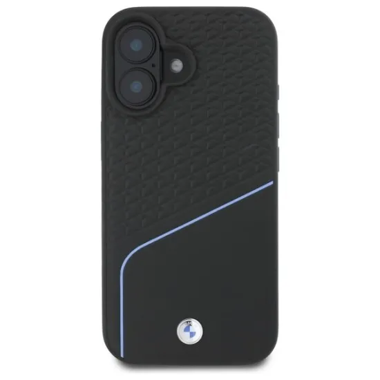 Husa pentru iPhone 16 - BMW Signature Leather MagSafe (BMHMP16S23RDCLK) - Black Husa pentru iPhone 16 - BMW Signature Leather MagSafe (BMHMP16S23RDCLK) - Black