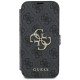 Husa pentru iPhone 16 - Guess Book 4G (GUBKP16S4GMGGR) - Black