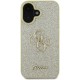 Husa pentru iPhone 16 - Guess Glitter Fixed Big 4G (GUHCP16SHG4SGD) - Gold