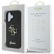 Husa pentru iPhone 16 - Guess Glitter Fixed Big 4G (GUHCP16SHG4SGK) - Black