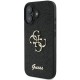 Husa pentru iPhone 16 - Guess Glitter Fixed Big 4G (GUHCP16SHG4SGK) - Black