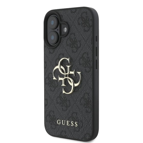 Husa pentru iPhone 16 - Guess Hardcase 4G Big Logo (GUHCP16S4GMGGR) - Black