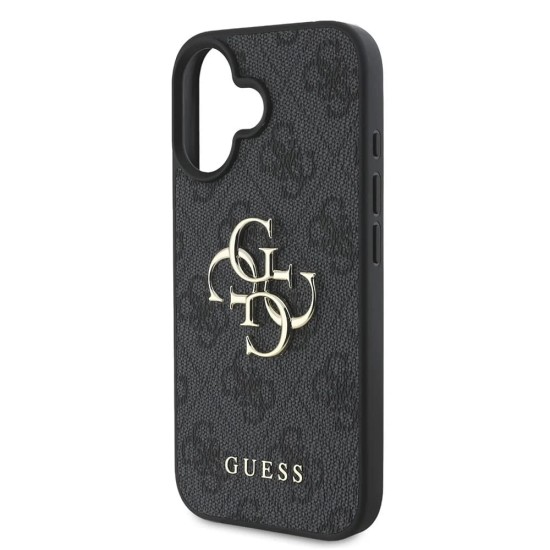 Husa pentru iPhone 16 - Guess Hardcase 4G Big Logo (GUHCP16S4GMGGR) - Black