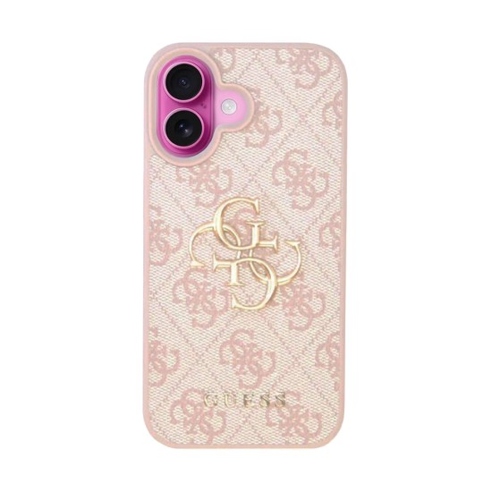 Husa pentru iPhone 16 - Guess Hardcase 4G Big Logo (GUHCP16S4GMGPI) - Pink