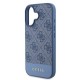 Husa pentru iPhone 16 - Guess Hardcase 4G Bottom Stripe (GUHCP16SG4GLBL) - Blue