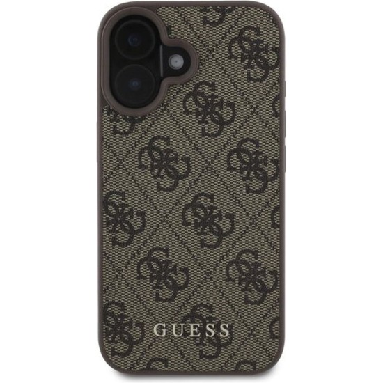 Husa pentru iPhone 16 - Guess Hardcase 4G Classic (GUHCP16SG4GFBR) - Brown