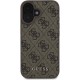 Husa pentru iPhone 16 - Guess Hardcase 4G Classic (GUHCP16SG4GFBR) - Brown