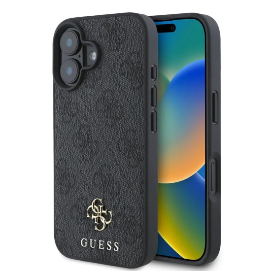 Husa pentru iPhone 16 - Guess Hardcase 4G Classic MagSafe (GUHMP16SP4SM4MK) - Black