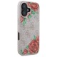 Husa pentru iPhone 16 - Guess Hardcase 4G Flower Print MagSafe (GUHMP16SP4ROPEMCP) - Pink