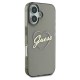 Husa pentru iPhone 16 - Guess Hardcase IML Heart (GUHCP16SHCHGSPK) - Black