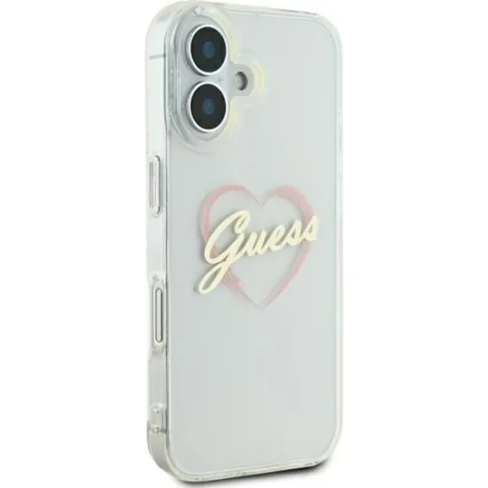 Husa pentru iPhone 16 - Guess Hardcase IML Heart (GUHCP16SHCHGSPT) - Clear Husa pentru iPhone 16 - Guess Hardcase IML Heart (GUHCP16SHCHGSPT) - Clear