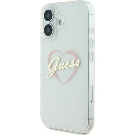 Husa pentru iPhone 16 - Guess Hardcase IML Heart (GUHCP16SHCHGSPT) - Clear Husa pentru iPhone 16 - Guess Hardcase IML Heart (GUHCP16SHCHGSPT) - Clear