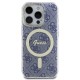 Husa pentru iPhone 16 - Guess IML 4G MagSafe (GUHMP16SH4STB) - Blue