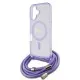 Husa pentru iPhone 16 - Guess IML Crossbody Cord Script MagSafe (GUHMP16SHCTSGNSU) - Purple Husa pentru iPhone 16 - Guess IML Crossbody Cord Script MagSafe (GUHMP16SHCTSGNSU) - Purple