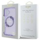 Husa pentru iPhone 16 - Guess IML Flowers Wreath MagSafe (GUHMP16SHFWFCP) - Pink