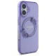 Husa pentru iPhone 16 - Guess IML Flowers Wreath MagSafe (GUHMP16SHFWFCP) - Pink