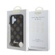 Husa pentru iPhone 16 - Guess Peony Script MagSafe (GUHMP16SPGPYSK) - Black