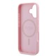 Husa pentru iPhone 16 - Guess Peony Script MagSafe (GUHMP16SPGPYSP) - Pink