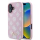 Husa pentru iPhone 16 - Guess Peony Script MagSafe (GUHMP16SPGPYSP) - Pink