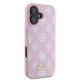 Husa pentru iPhone 16 - Guess Peony Script MagSafe (GUHMP16SPGPYSP) - Pink