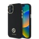 Husa pentru iPhone 16 - Guess Silicone Logo Strass 4G (GUHCP16SM4DGPK) - Black