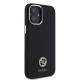 Husa pentru iPhone 16 - Guess Silicone Logo Strass 4G (GUHCP16SM4DGPK) - Black