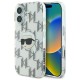 Husa pentru iPhone 16 - Karl Lagerfeld IML Luxury Electroplated (KLHCP16SHKLPKHT) - Transparent Karl Head