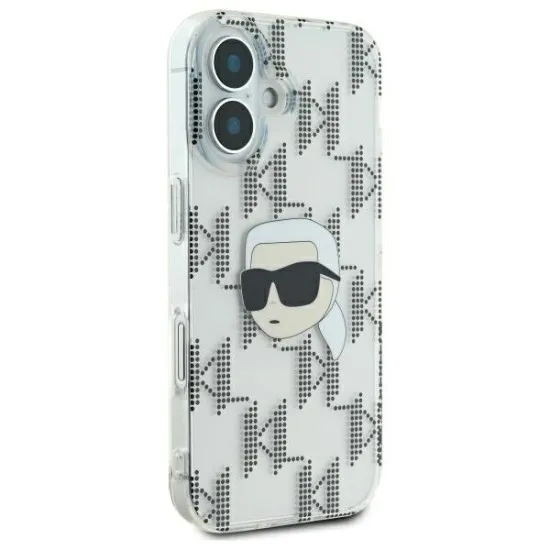 Husa pentru iPhone 16 - Karl Lagerfeld IML Luxury Electroplated (KLHCP16SHKLPKHT) - Transparent Karl Head Husa pentru iPhone 16 - Karl Lagerfeld IML Luxury Electroplated (KLHCP16SHKLPKHT) - Transparent Karl Head