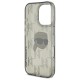 Husa pentru iPhone 16 - Karl Lagerfeld IML Luxury (KLHCP16SHKLPKHK) - Karl Head Electroplated