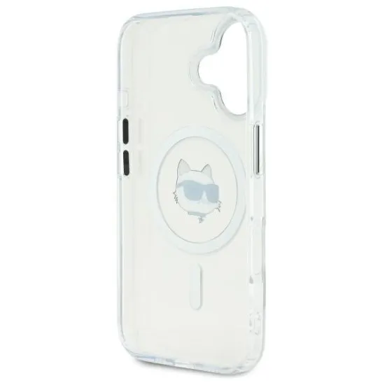 Husa pentru iPhone 16 - Karl Lagerfeld IML MagSafe (KLHMP16SHLSCHH) - White Choupette`s Head Husa pentru iPhone 16 - Karl Lagerfeld IML MagSafe (KLHMP16SHLSCHH) - White Choupette`s Head