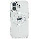 Husa pentru iPhone 16 - Karl Lagerfeld IML MagSafe (KLHMP16SHLSCHH) - White Choupette`s Head